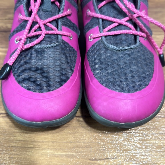 Bogs Girls Ankle Boots Youth size 5 Bungee Pink Gray Hiking Waterproof Booties - Picture 7 of 14